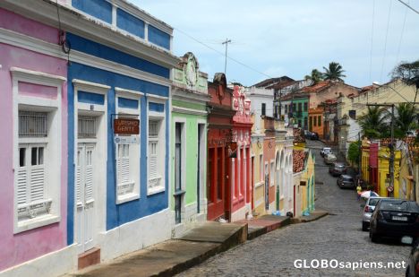 Postcard Olinda, PE (BR) - a colourful alley