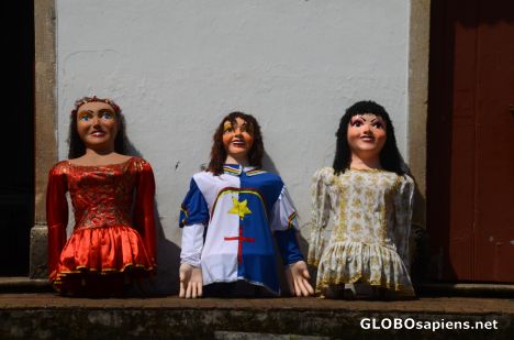 Postcard Olinda, PE (BR) - mock carnival dolls