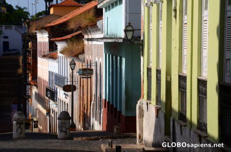 Postcard Sao Luis, MA (BR) - colourful facades 1