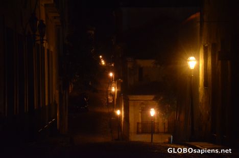 Postcard Sao Luis, MA (BR) - Rua de Nazare at night 1