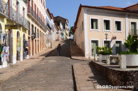 Postcard Sao Luis, MA (BR) - narrow alley