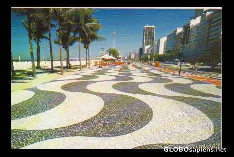 Postcard Rio's famous pavement