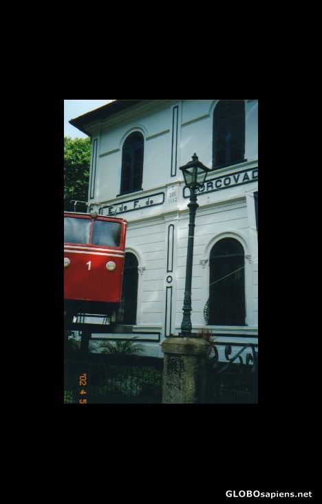 Postcard Tram at Corcovado