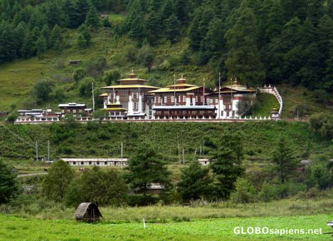 Postcard View over Kurjey Lhakhang