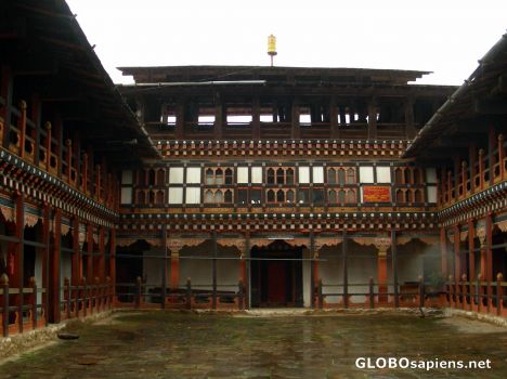 Postcard Jakar Dzong 3