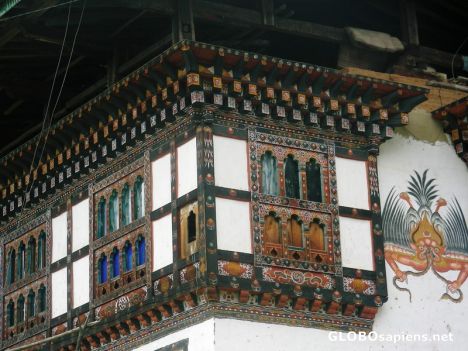 Postcard Bhutanese Window