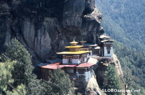 Postcard Bhutan, Paro area, Tiger's Nest