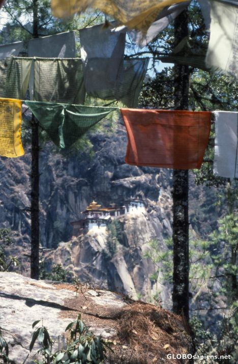 Postcard Bhutan, Paro area, Tiger's Nest