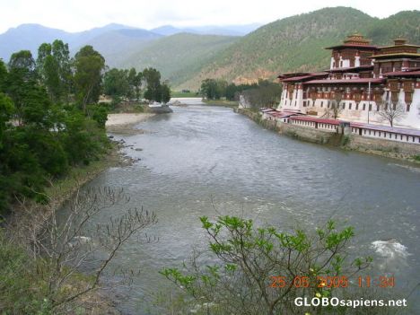 Postcard Punakha dzong