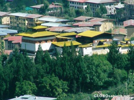 Postcard View over Changangkha Lhakhang