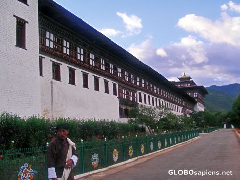 Postcard Tashi Chhoe Dzong 1