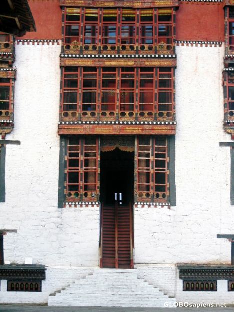 Postcard Central Tower, Tashi Chhoe Dzong