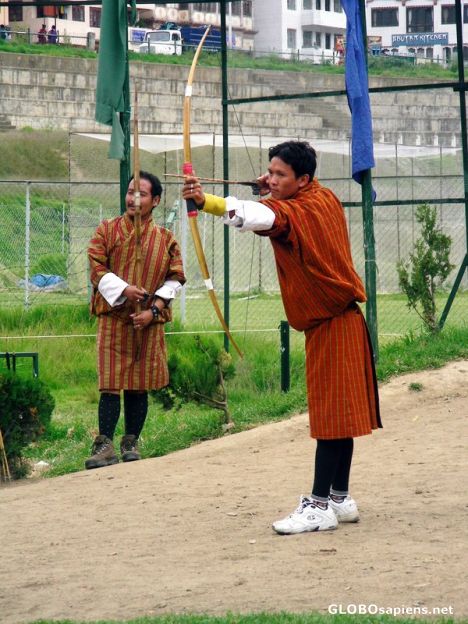 Postcard Bhutanese Archer
