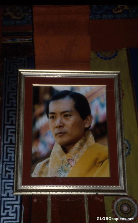 Postcard The King od Bhutan