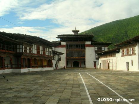 Postcard Wangdiphodrang Dzong