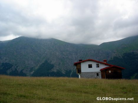 Postcard Clouds over peak Botev