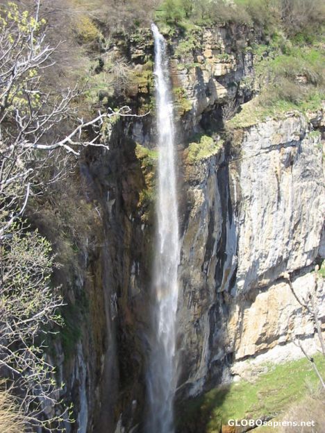 Postcard Skaklya waterfall