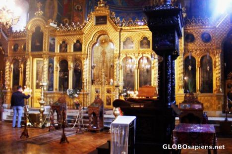 Postcard Interior of the Sveti Sedmochislenitsi church