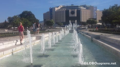Postcard Fountains of Sofia