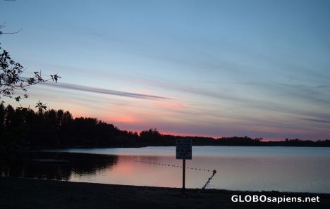 Postcard Sunset on Mink Lake