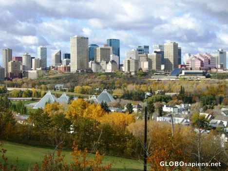 Postcard Edmonton Skyline - Fall 2006
