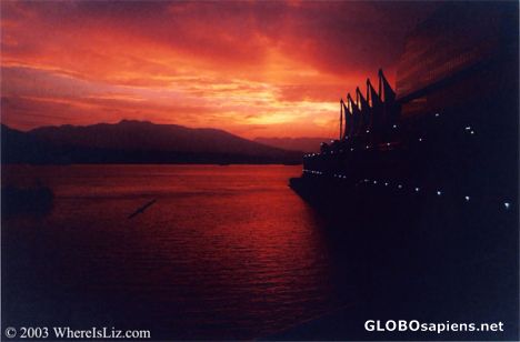 Postcard Summer Sunset, Vancouver, Canada
