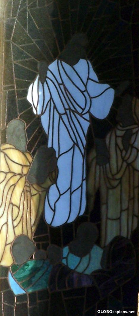 Postcard Notre Dame de Grace Cathedral Mosaic Windows