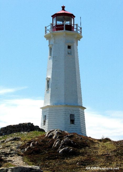 Postcard Louisbourg lighthouse