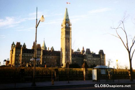 Postcard Peace Tower on Parliment Hill