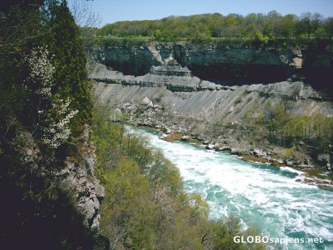 Postcard Gorge beneath Niagara Falls