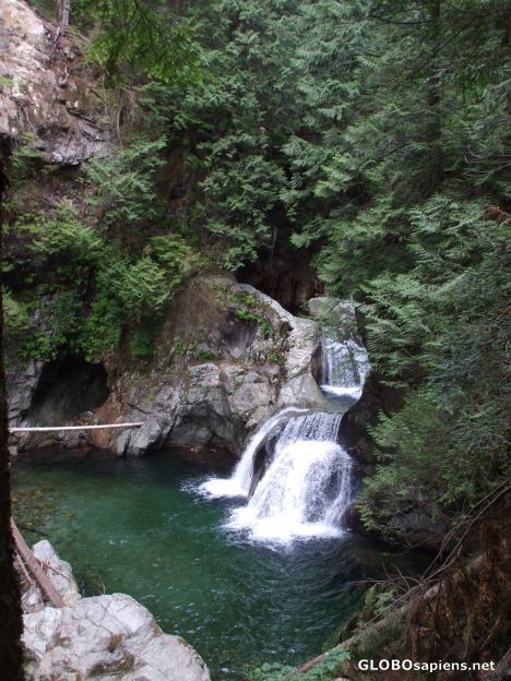 Postcard Waterfalls at Lynn Canyon