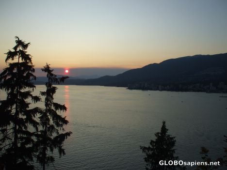 Postcard Sunset from Stanley Park
