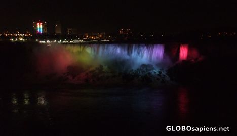 Postcard Niagara Falls at Night