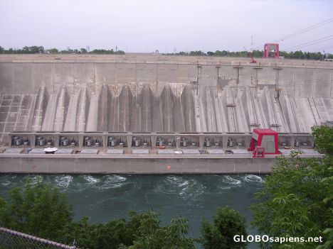 Postcard Hydroelectric generating station at Niagara