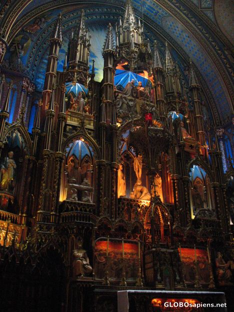 Postcard Interior of the Basilique de Notre Dame II