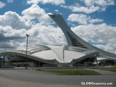 Postcard The Olympic Stadium, Biodome, Tower of Montreal