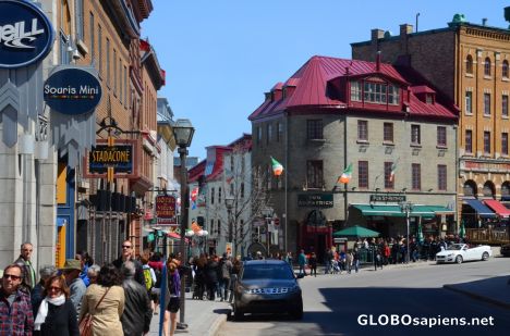 Postcard Quebec City (CA,QC) - upper old town buildings
