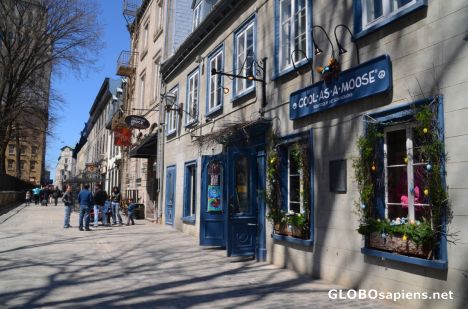 Postcard Quebec City (CA,QC) - upper town's side street