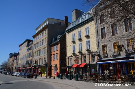 Postcard Quebec City (CA,QC) - the end of Lower Old Town