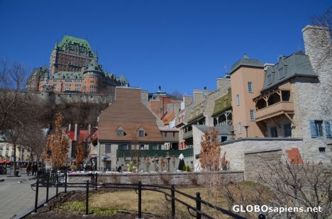 Postcard Quebec City (CA,QC) - a funny part of the town