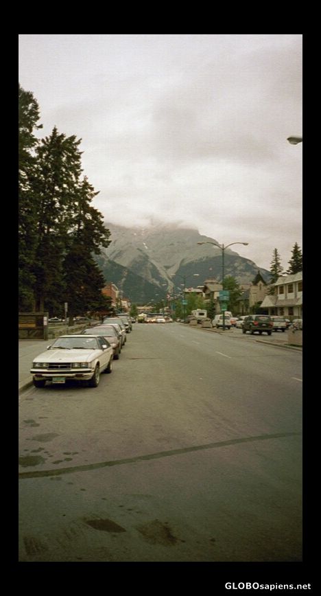 Postcard The main street in Banff