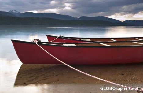 Postcard Canoes on Clearwater Lake