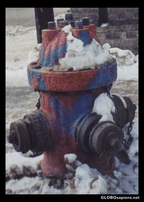 Postcard Fire Hydrant original paint, Winnipeg MB