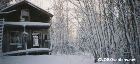 Postcard Allarville in winter