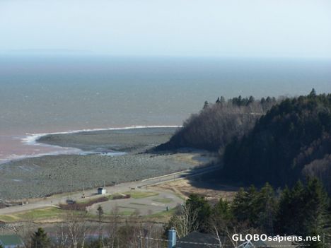 Postcard View of the Bay of Fundy and Alma's Beach