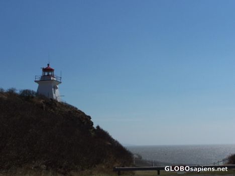 Postcard The lighthouse of Cape Enrage