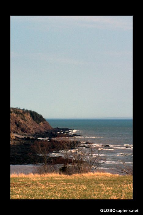Postcard The Bay of Fundy has a large assortment of cliffs.