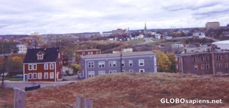 Postcard Autumn view from Fort Howe, Saint John NB