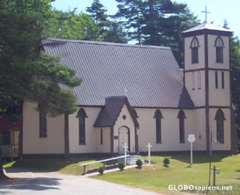 Postcard Anglican Church, Welsford, New Brunswick