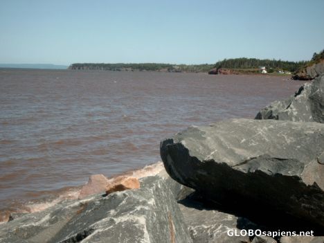 Postcard Bay of Fundy 15 minutes later